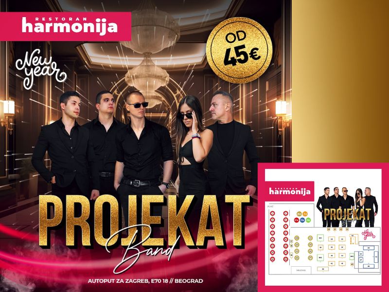 Harmonija - event centar doček Nove Godine