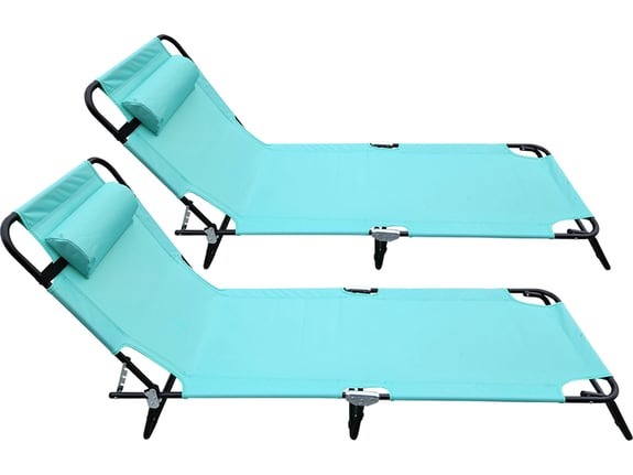 Baštenski set dve ležaljke sa jastukom